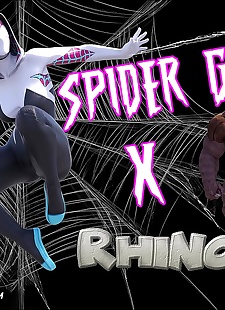  pics Megaparodies  Spider Gwen X Rhino, big boobs , monster 