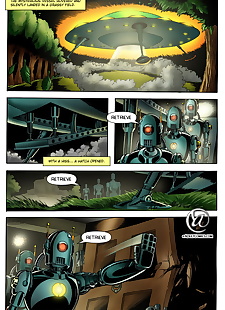english pics Alien Abduction #1: Unexpected Visitors, full color , monster  full-color