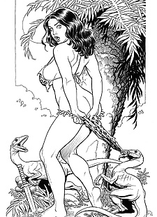  pics Cavewoman - Sketches - Frank Cho, dino , XXX Cartoons 