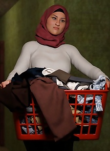  pics Naughty Hijab 3DX- Good Wife-.., 3d , big boobs 