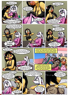 english pics A Hairy Encounter, full color , furry  catgirl