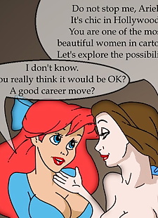 english pics Belle and Ariel, ariel , belle , full color , yuri  the-little-mermaid